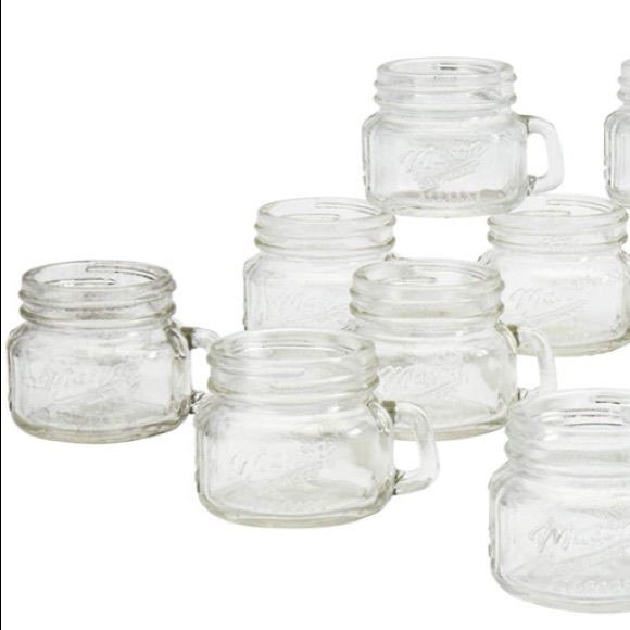 Mason Craft Clear Glass Shot Glasses 6 Piece Set 2 OZ Mason Jar Glasses. - Picture 4 of 8